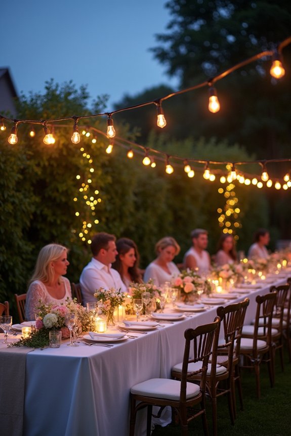 enchanting garden party ambiance