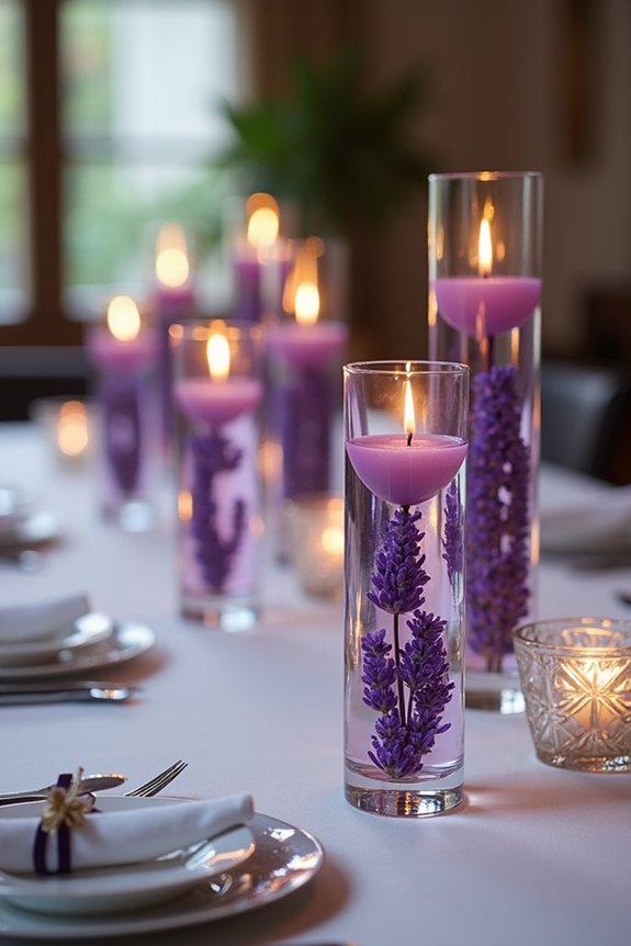 ethereal floating candle centerpieces