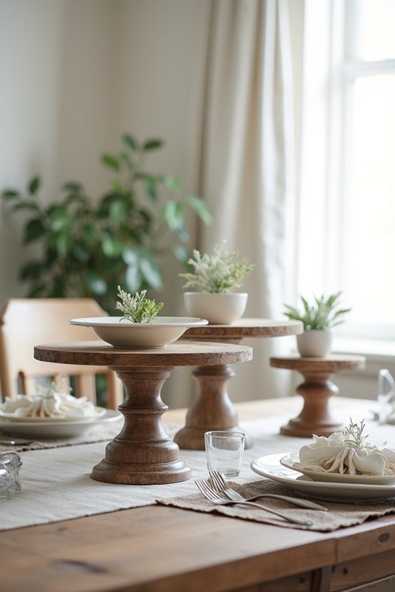 eye catching tiered table displays