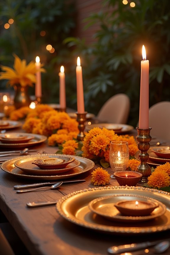 festive diwali tablescape design