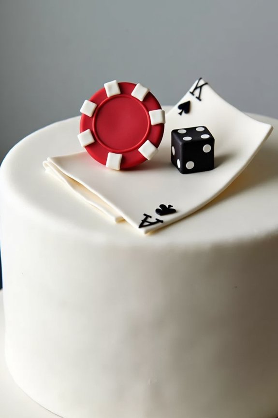 fondant casino cake decorations