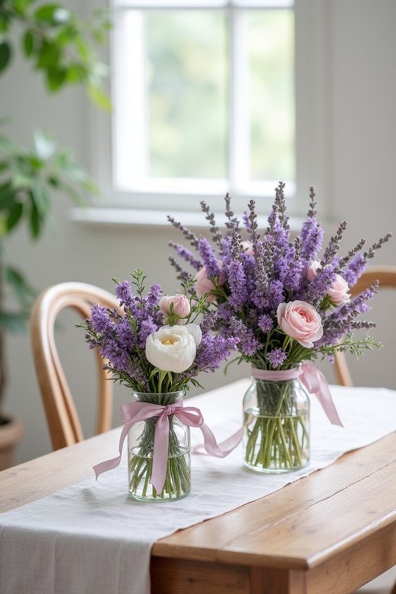 fresh flower bundle favors