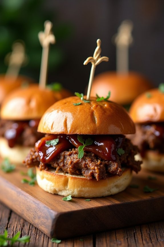 game day pulled pork sliders