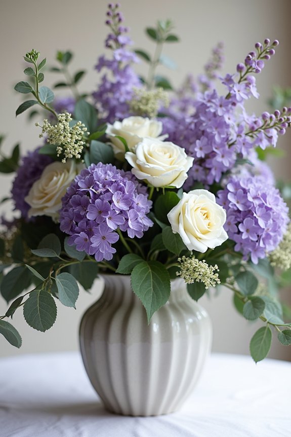 garden style elegance with blooms