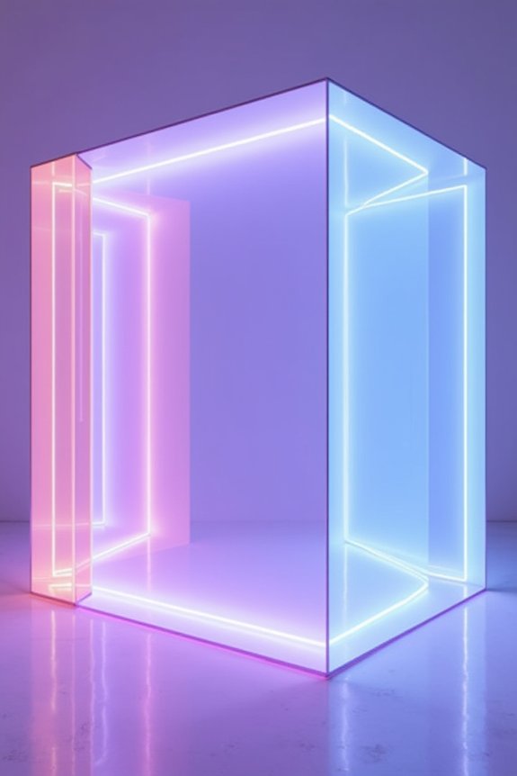 geometric neon photo backdrops