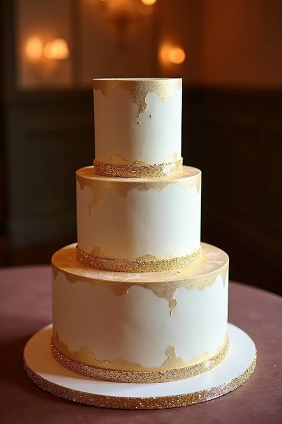 glamorous cake finishes techniques