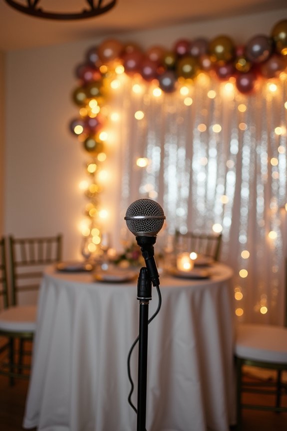 glamorous karaoke night backdrops