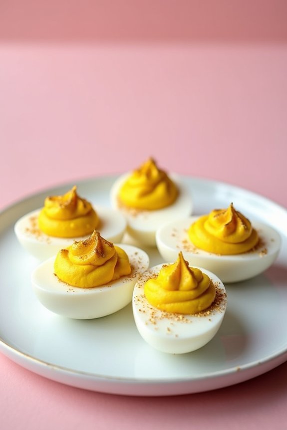 glamorous retro deviled eggs