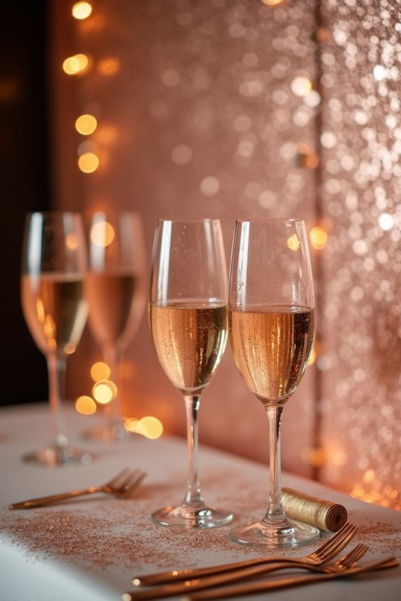 glamorous sequin backdrop choice