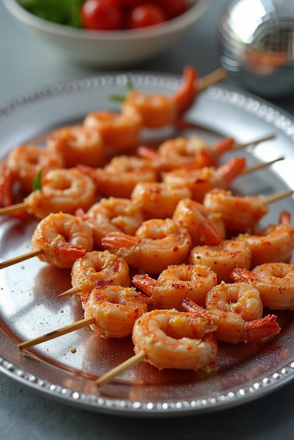 glazed shrimp skewers appetizer