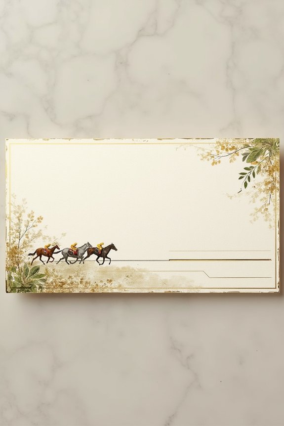 gold foil betting slips