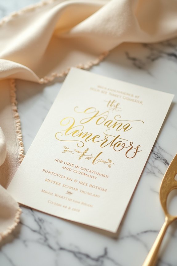 golden anniversary invitation ideas