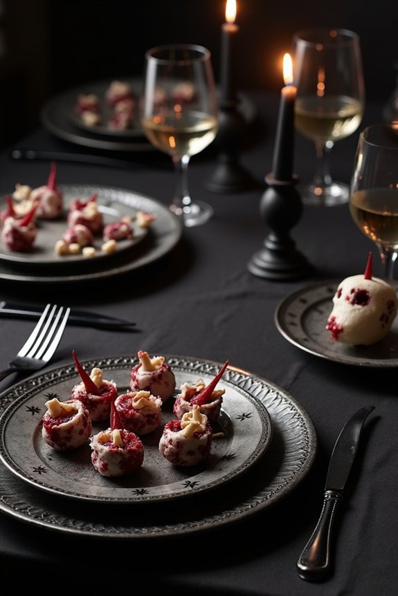 gothic appetizers with flair