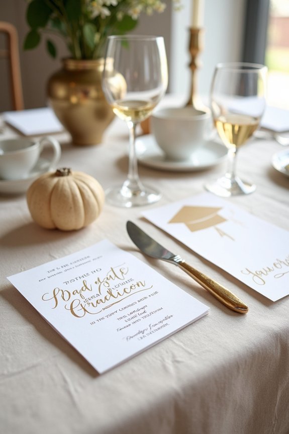 graduation invitation style choices