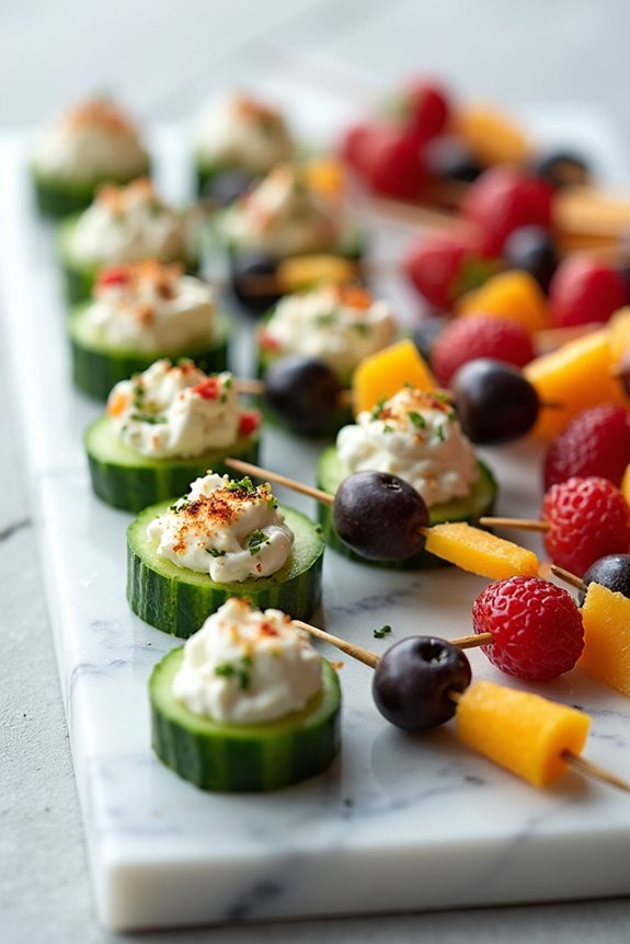 guilt free spa party snacks