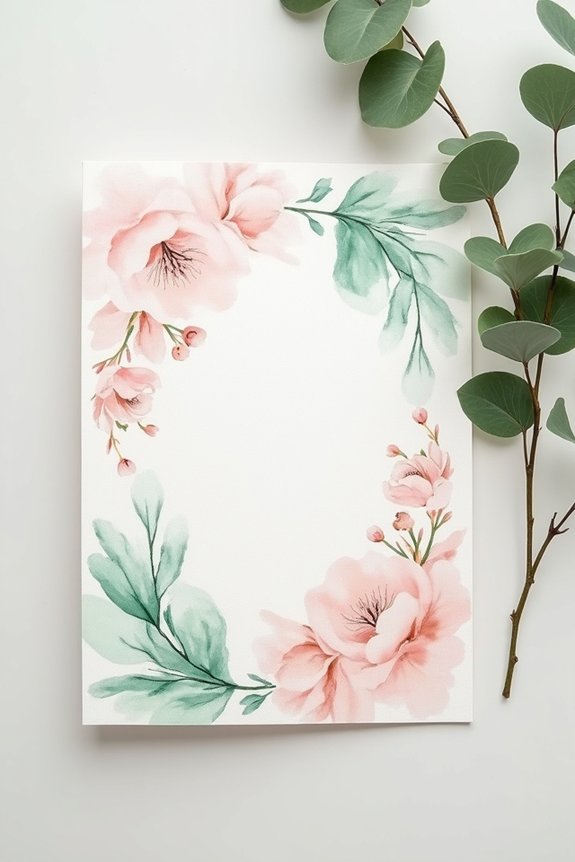 hand painted personalized invitations