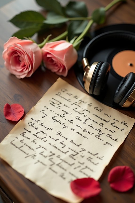 heartfelt custom playlists and letters