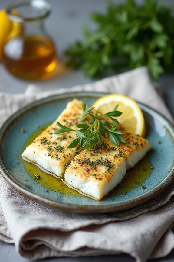 herb crusted fish simplicity shines