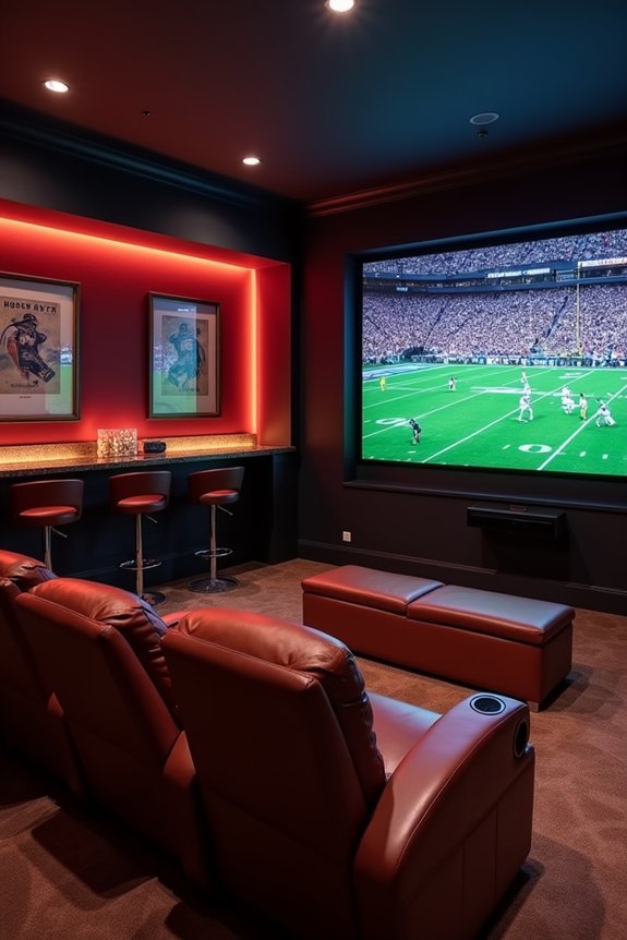 home theater super bowl setup