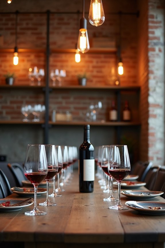 industrial chic wine experience
