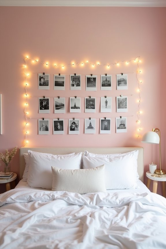 instant photo display wall