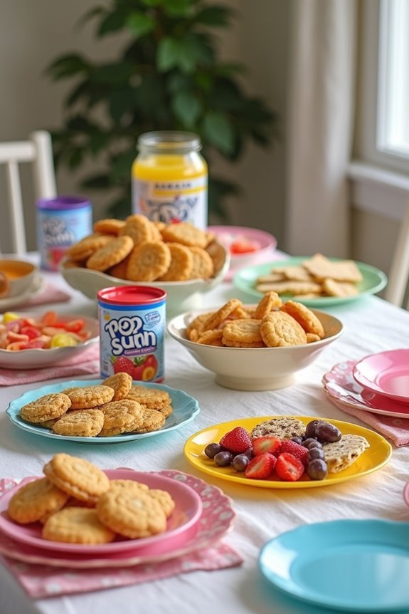 interactive 90s snack stations