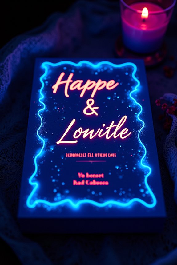 interactive blacklight mystery invitations