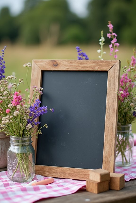 interactive chalkboard game signs