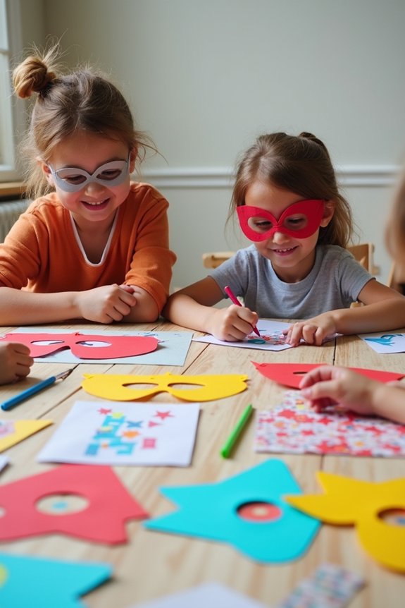 interactive mask making experience
