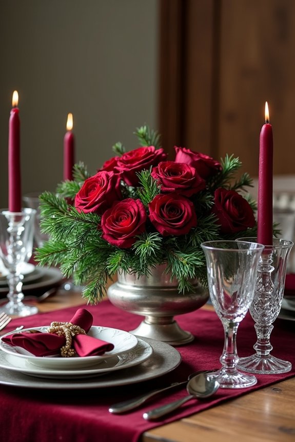jewel tone christmas eve elegance