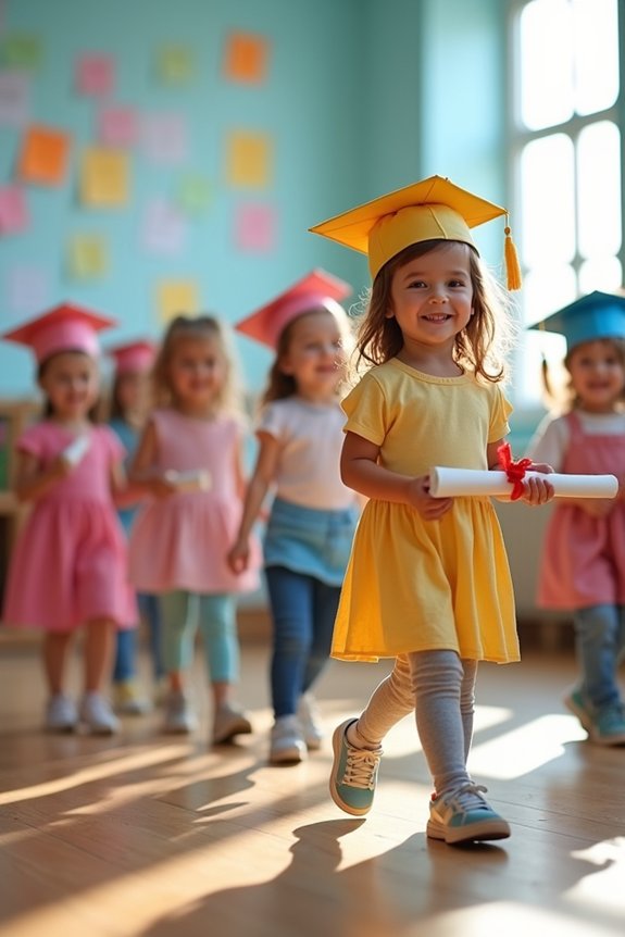 kindergarten graduation processional parade