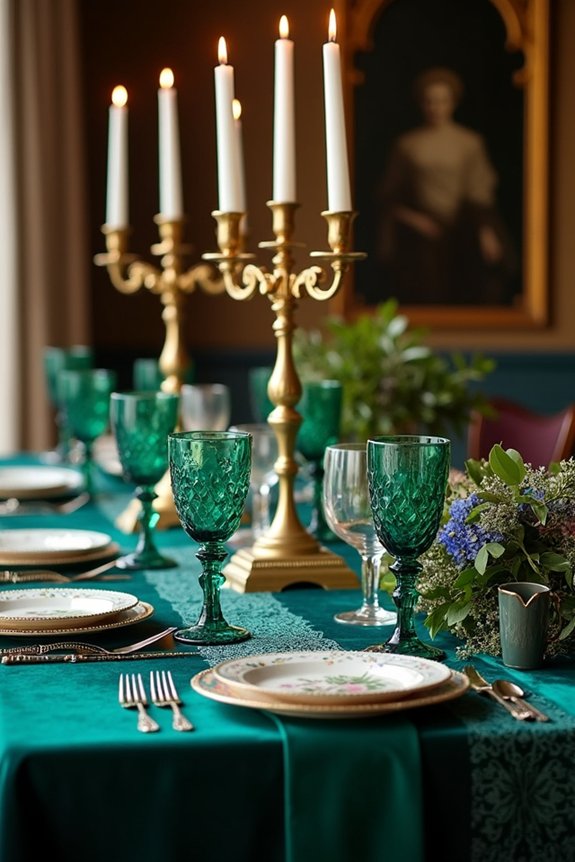 layered jewel tones elegance