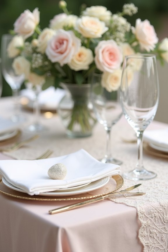 layered linens for elegance
