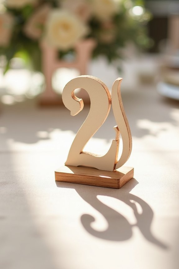 layered numbers for decoration