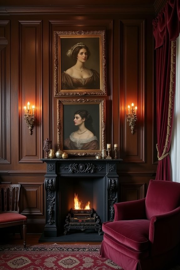 layered portraits and accents