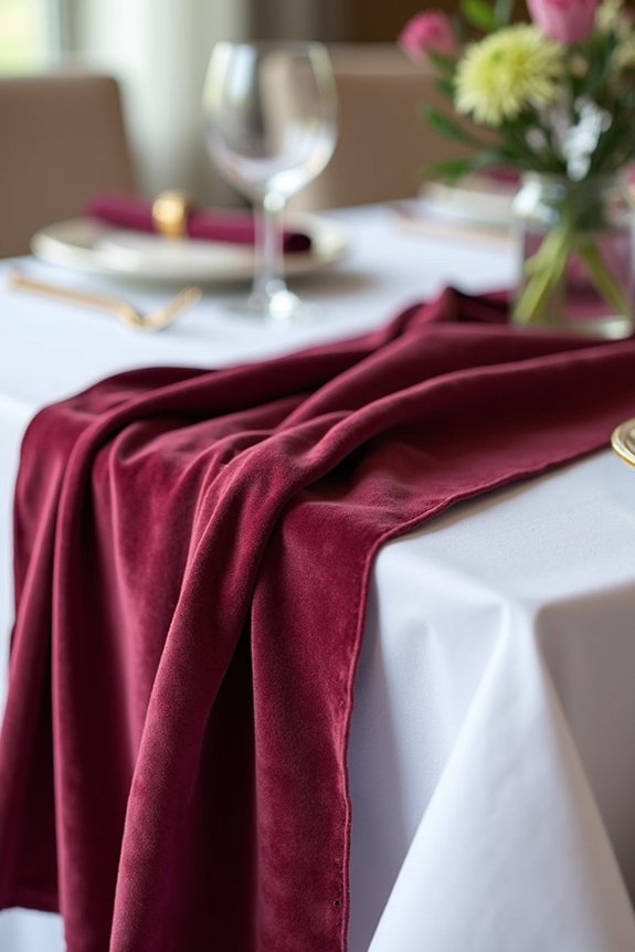 layered table linens design