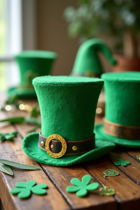 leprechaun hats and props
