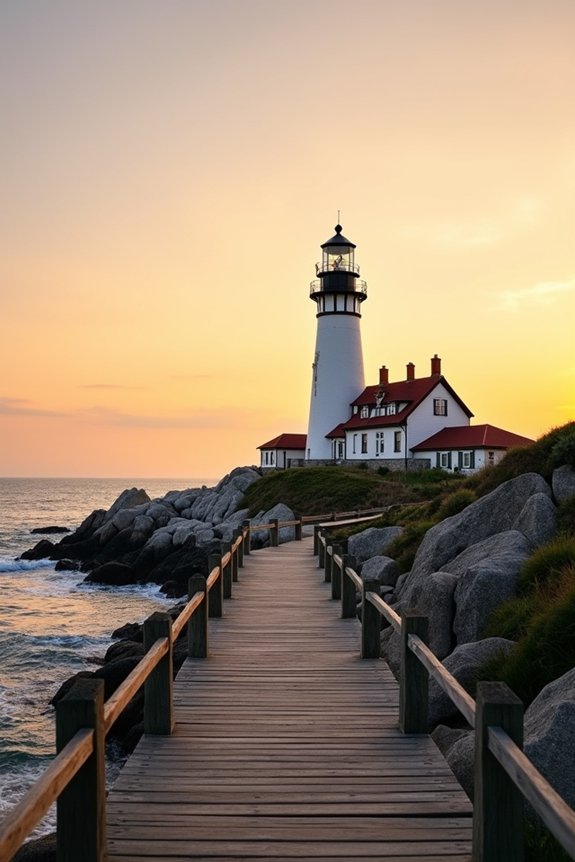 lighthouses enhance photo elegance