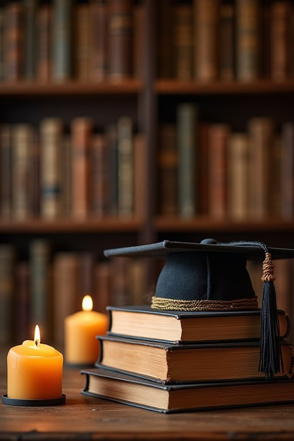 literary themed doctorate celebration