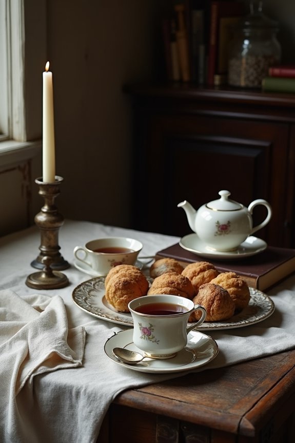 literary themed tea service