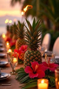 luau party centerpiece ideas