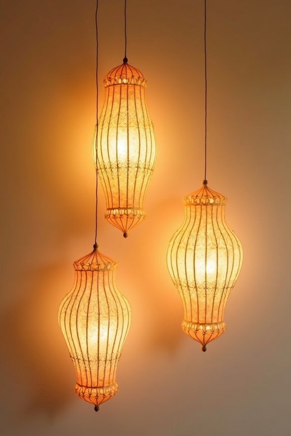 luminous lantern wall decor