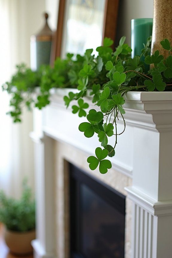 lush greenery and shamrocks