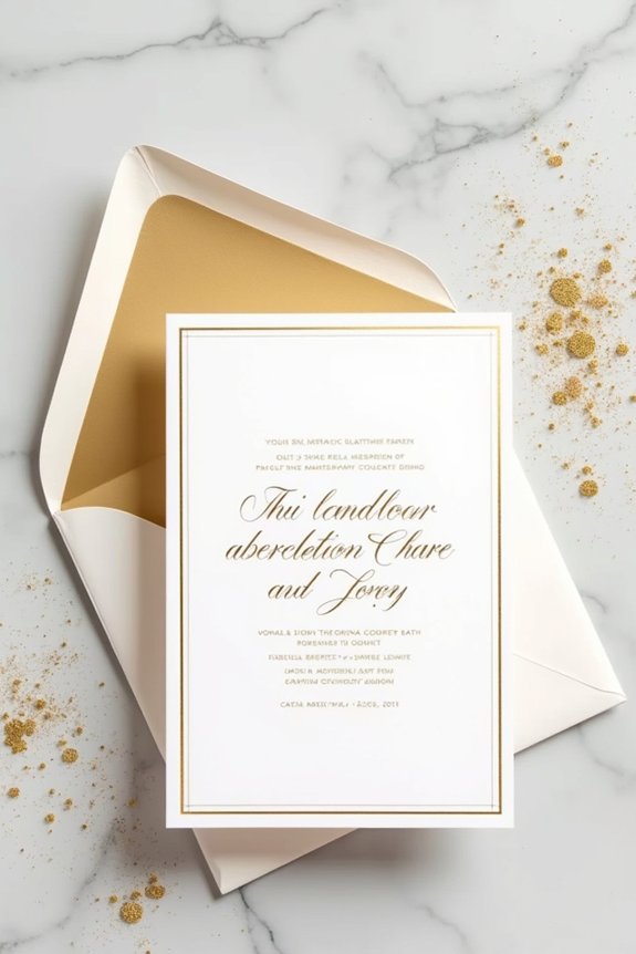 luxurious gold invitation design