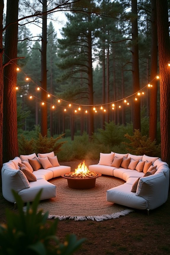 luxurious outdoor celebration setup