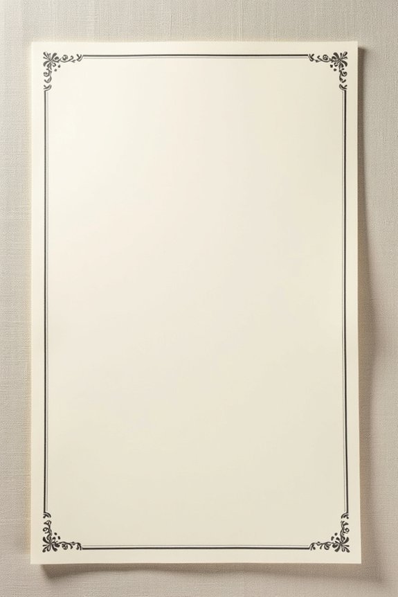 luxurious paper and finishes