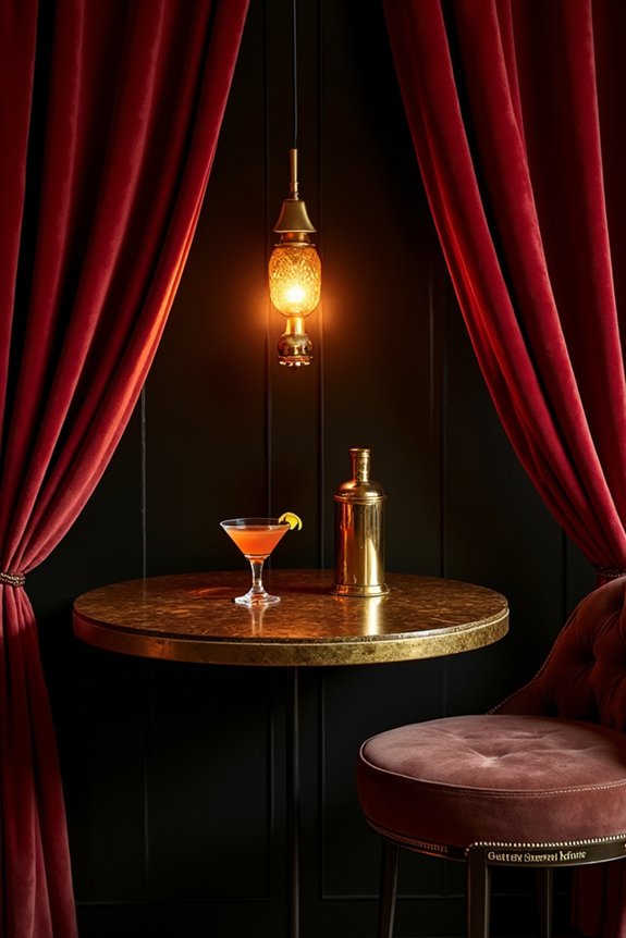 luxurious speakeasy party aesthetic