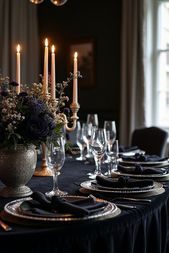 luxurious velvet and crystal