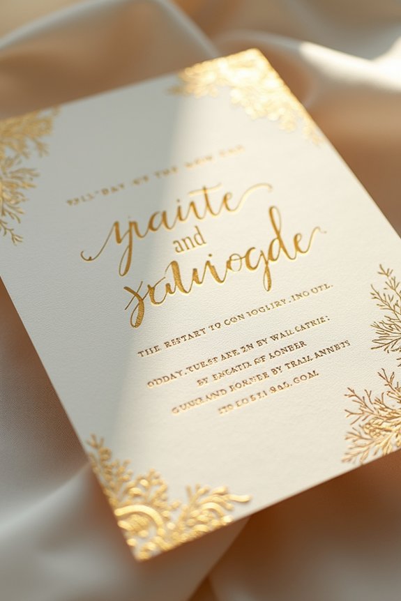 luxury letterpress anniversary invitations