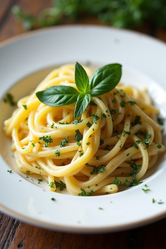 make ahead creamy herb pasta